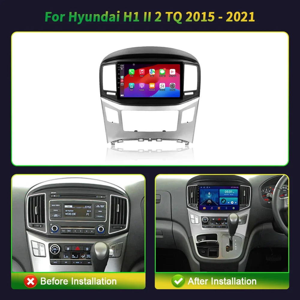 For Hyundai H1 II 2 TQ 2015 - 2021 Car Radio Multimedia Video Player Navigation Android 4G   Carplay Display Camera Monitor