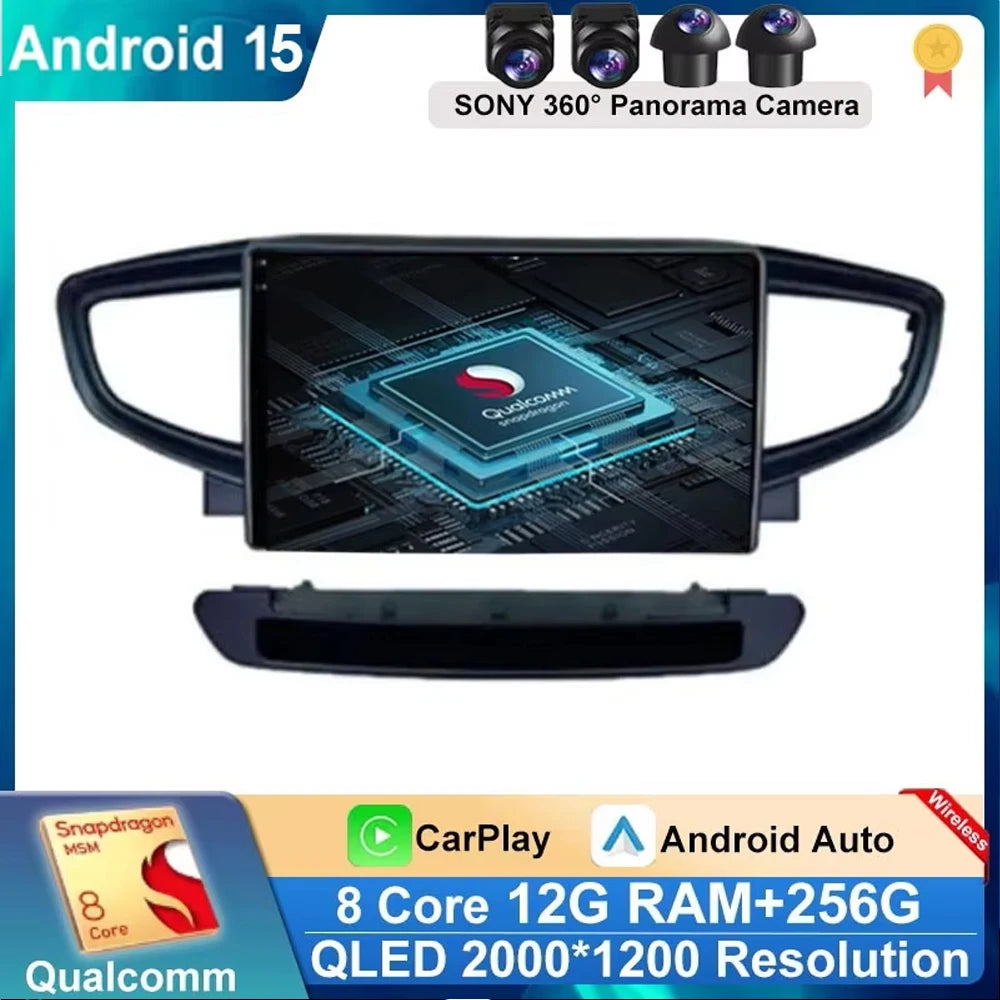 Android 15 For Hyundai IONIQ 2016 2017 2018 2019 2020 Multimedia Navigation GPS Autoradio Player Screen TV Car Radio No 2Din DVD