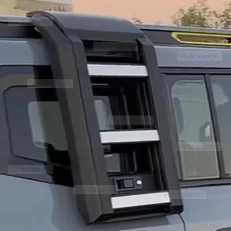 شيري جيتور ترافيلر T2 2024 جيتور T2 سقف سلم جانبي نافذة خلفية من سبائك الألومنيوم إطار سلم قابل للطي