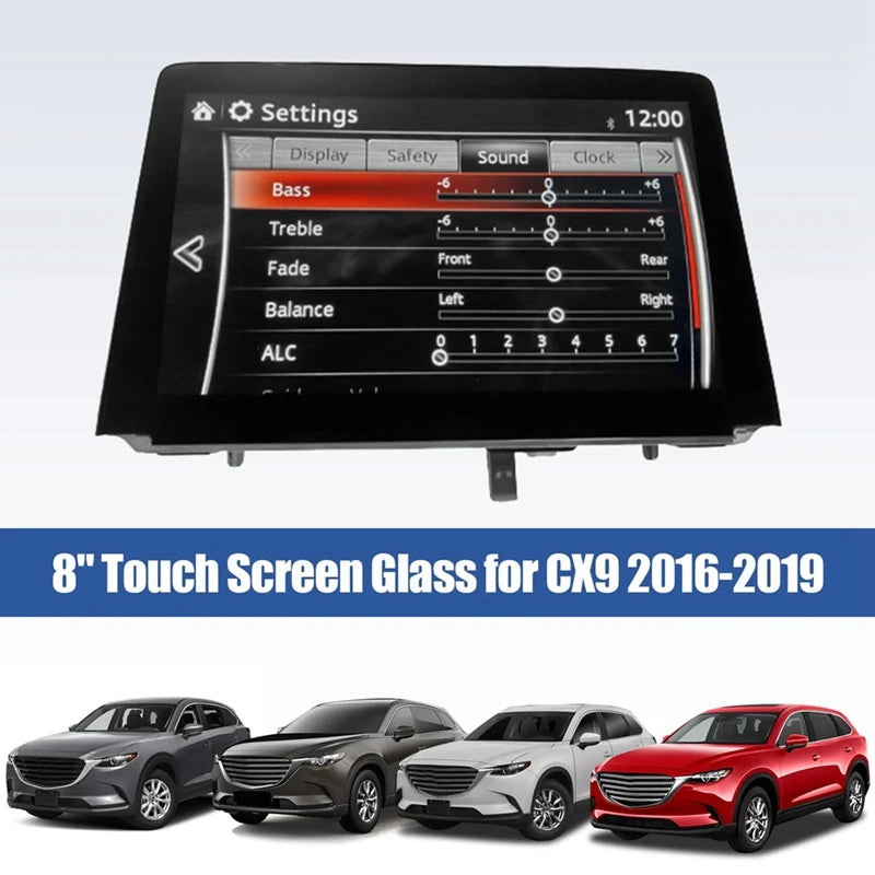 8 Inch Touch Screen Glass Digitizer Navigation Replacement For Mazda CX9 CX-9 2016-2019 TK49-611J0 TK49-611JA TK49-611JB Parts