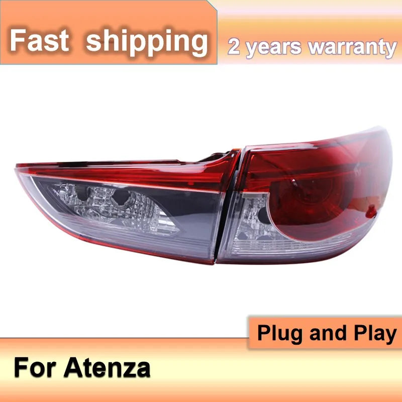 Car Accessories for Mazda 6 Taillights 2013-2018 Atenza Tail Light Rear DRL Fog Brake Turn Signal Reversing