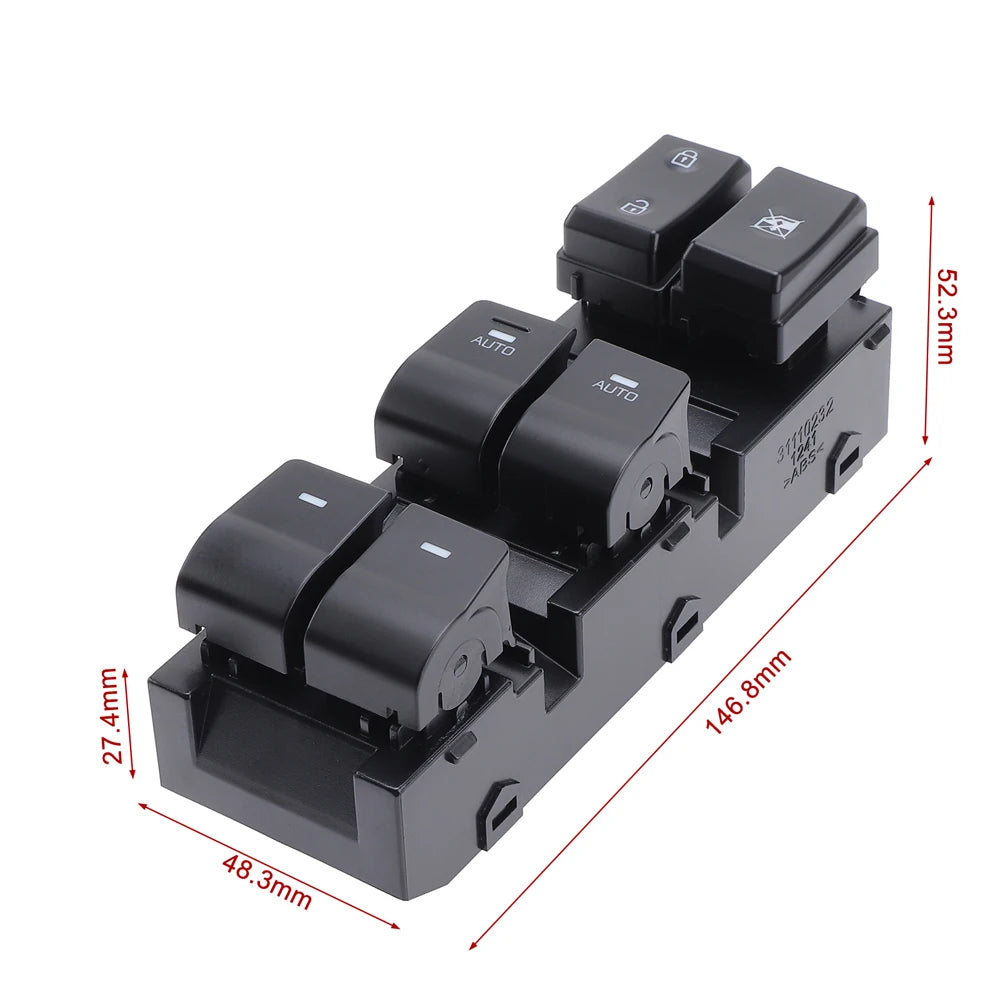 Electric Power Master Window Switch For Hyundai Ioniq 2017-2021 Car Accessories 93570-G2020 93570-G20204X