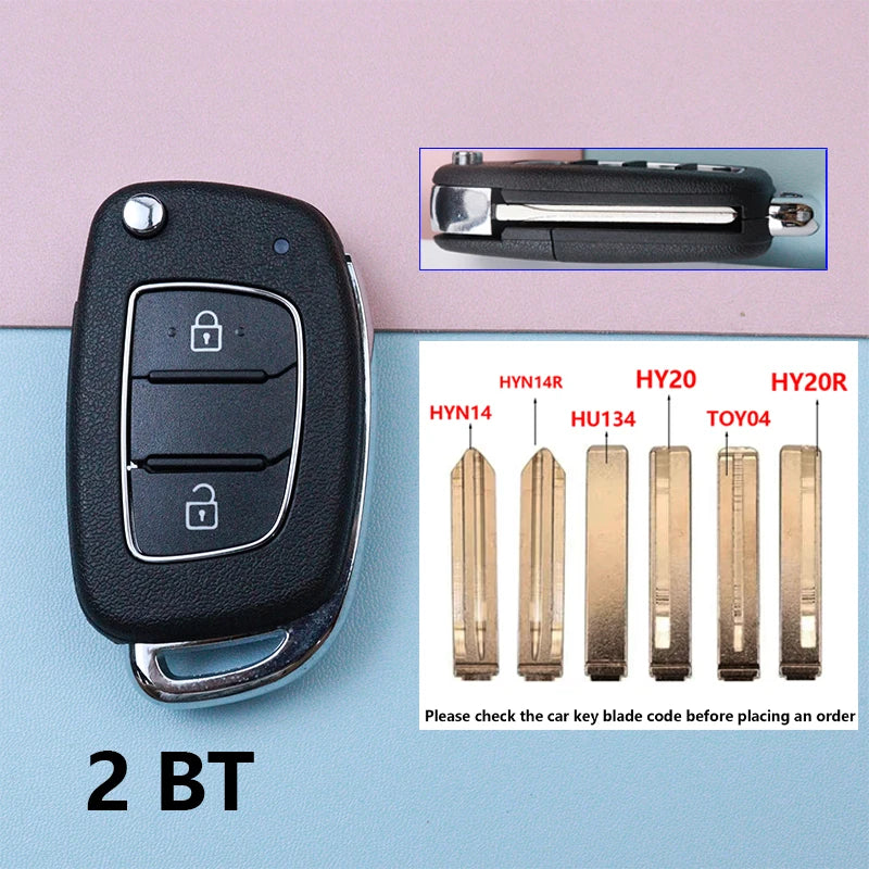 Car Key Shell Case for Hyundai Santa Fe Creta Kona Tucson I10 Sonata I40 Elantra I20 Elantra Verna Solaris IX25 IX35 IX45 HB20