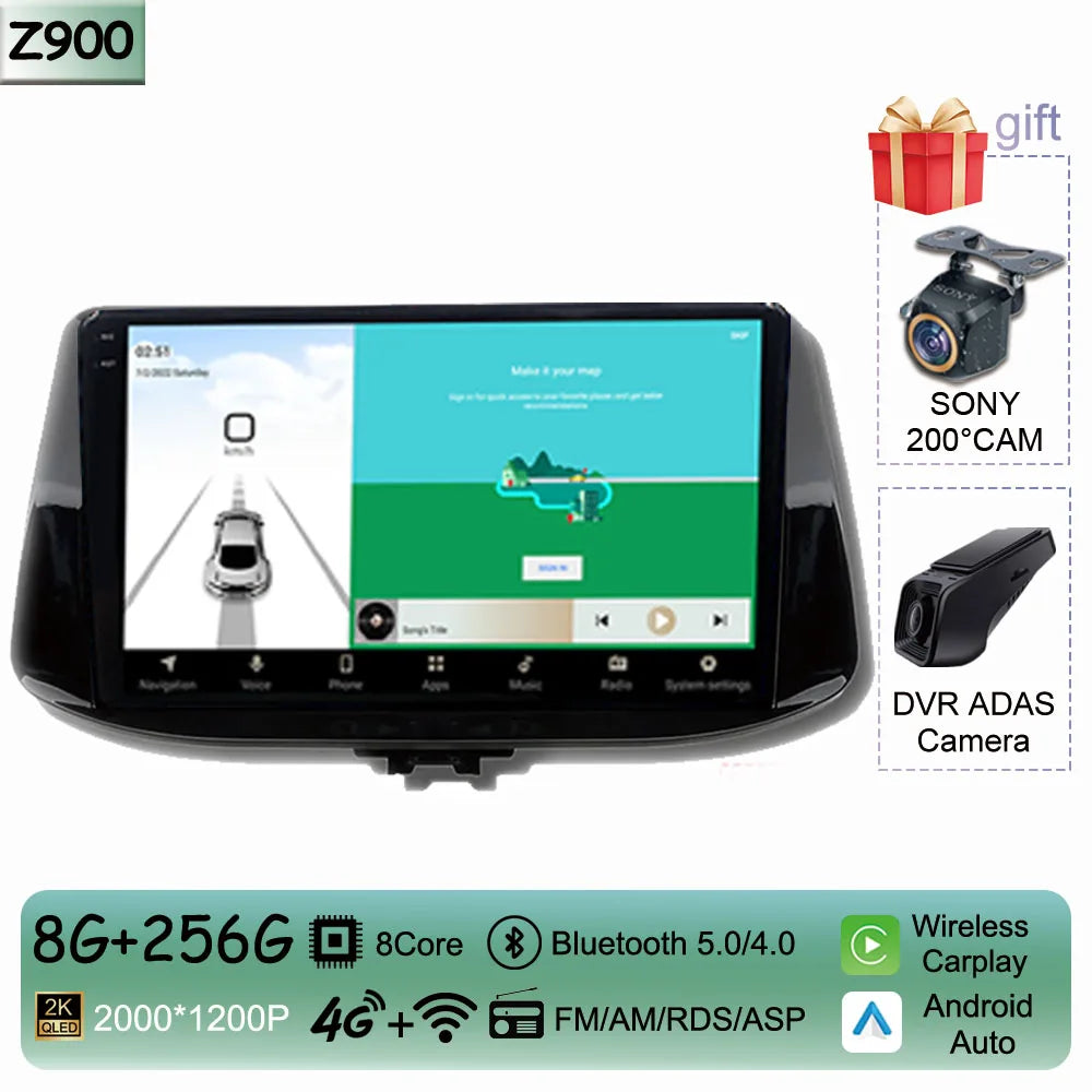 Car Radio For Hyundai I30 I30 2017 2018 2019 2020 2021 WIFI Multimedia Video Player Navigaion GPS No 2Din DVD Stereo Head Unit