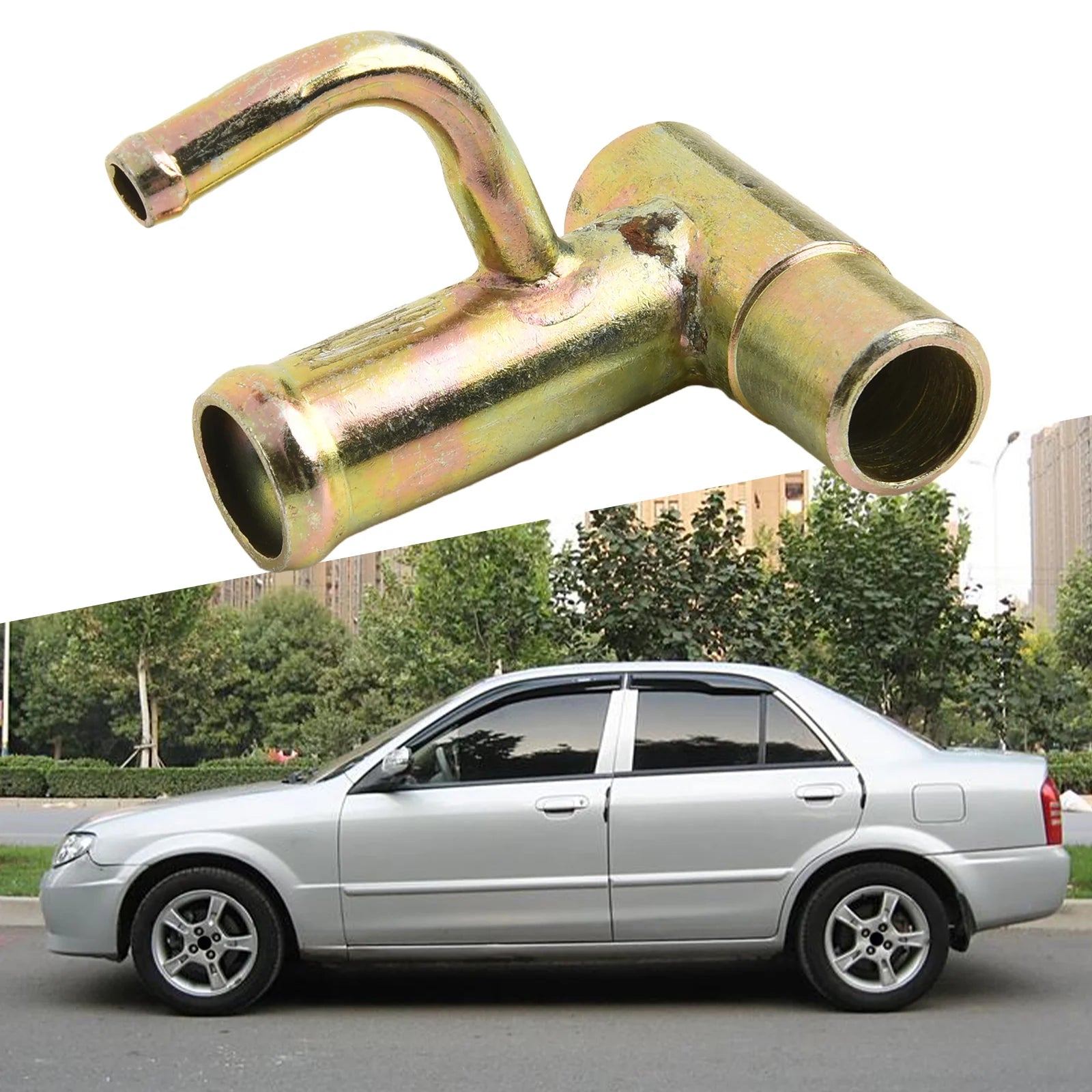 Engine Water By Pass Pipe Spare Accessories Easy Installation Parts Replacement For Mazda 323 Family Brand New