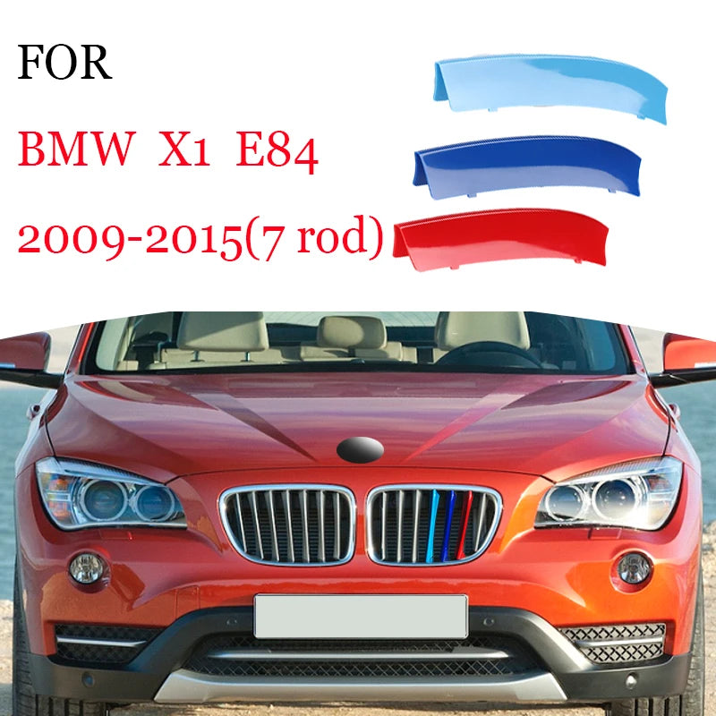 3 قطع شريط تزيين شبكة السيارة لسيارات BMW X1 X2 X3 X4 X5 X6 X7 E84 F48 F49 F39 E83 F25 G01 F26 G02 E70 F15 E53 G05 E71 E72 F16 G06 G07