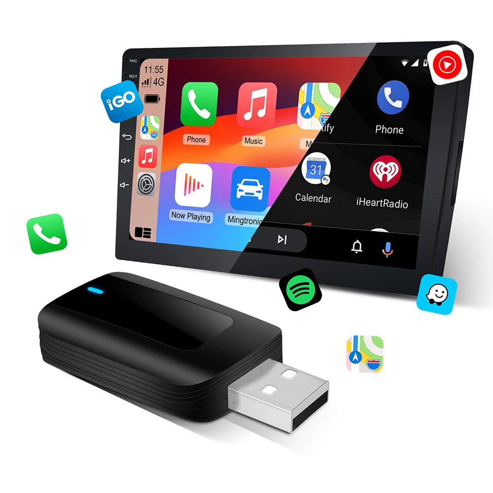Wireless Adapter CarPlay Android Auto 2in1 Smart Dongle Play&Plug For Citroёn Aircross Berlingo Multispace C4 Picasso C5 Break