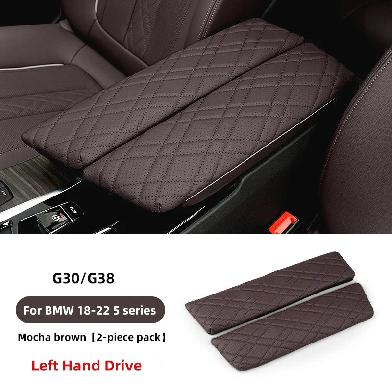 وسادة صندوق مسند ذراع السيارة لسيارات BMW G30 G38 G32 6GT 2018-2023 غطاء صندوق مسند الذراع المركزي للسيارة حصيرة حماية ملحق التصميم الداخلي