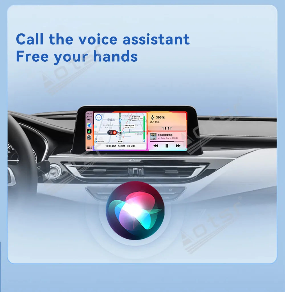 The Car Accessories Modification of Carplay USB Stereo Radio Wireless Plug and Play Compatible with Most Cars