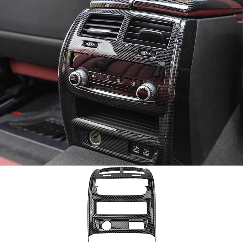 لسيارات BMW الفئة الخامسة G30 G38 2018-2023 من ألياف الكربون لوحة التحكم المركزية غطاء لوحة القيادة ملصقات الزخرفة ملحقات ضبط التصميم الداخلي