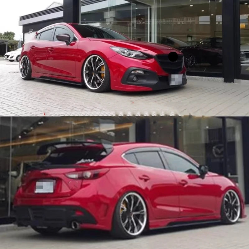 Rear Bumper Front Bumper Grille for Mazda3 Axela 14-19 Hatchback Modified New Style ABS Material Unpainted Car Body Kit