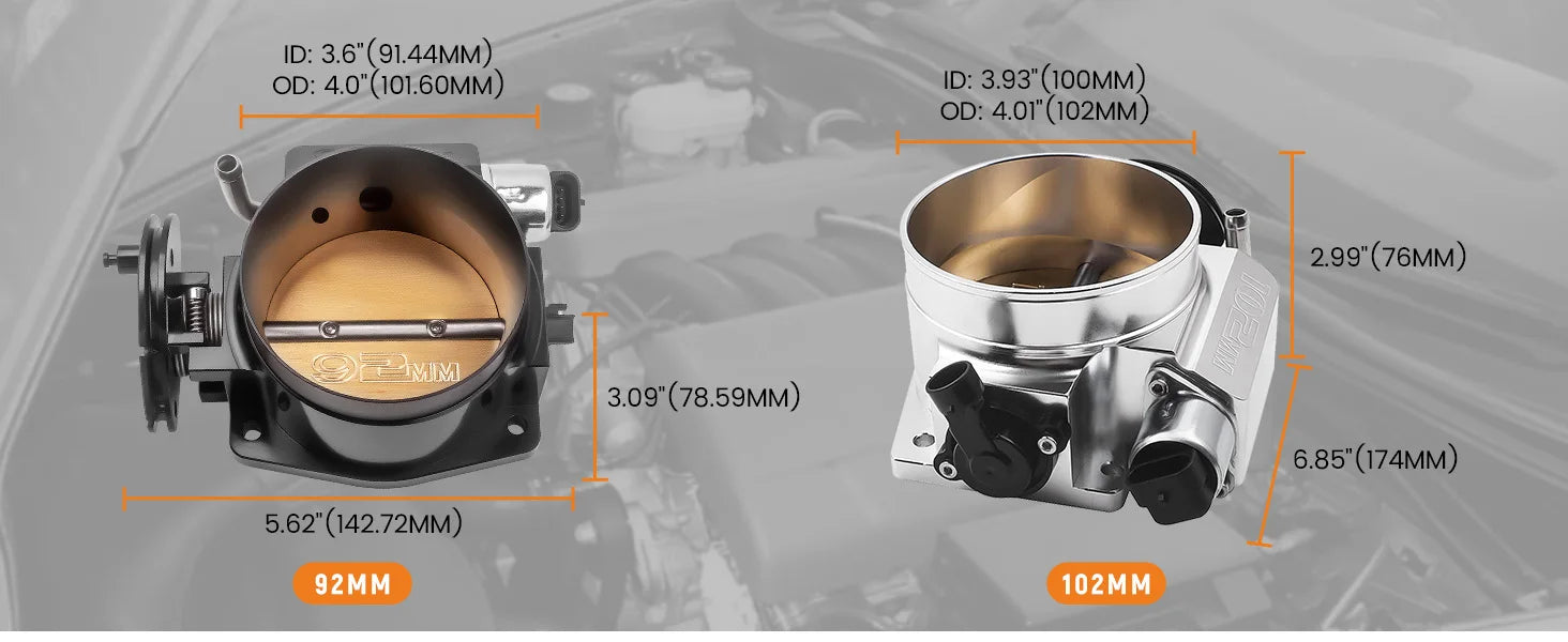 صمام جسم الخانق 92 مم مع مستشعر موضع الخانق TPS لسيارات GMC III LS1 LS2 LS3 LS6 LS7 LSX