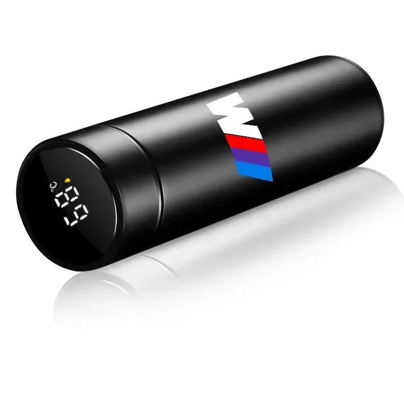 ترمس ذكي للسيارة مع عرض درجة الحرارة وكوب قهوة مناسب لسيارات BMW F20 F40 F22 F30 E90 F32 F10 F06 F07 F46 M3 M4 M5 E60 Z4 G20