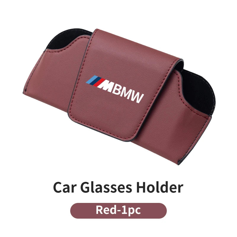 حافظة تخزين واقية من الشمس للسيارة مع مشبك نظارات شمسية لسيارة BMW E46 E90 E60 F30 F10 E39 E36 F20 E87 E70 E91 E30 G60