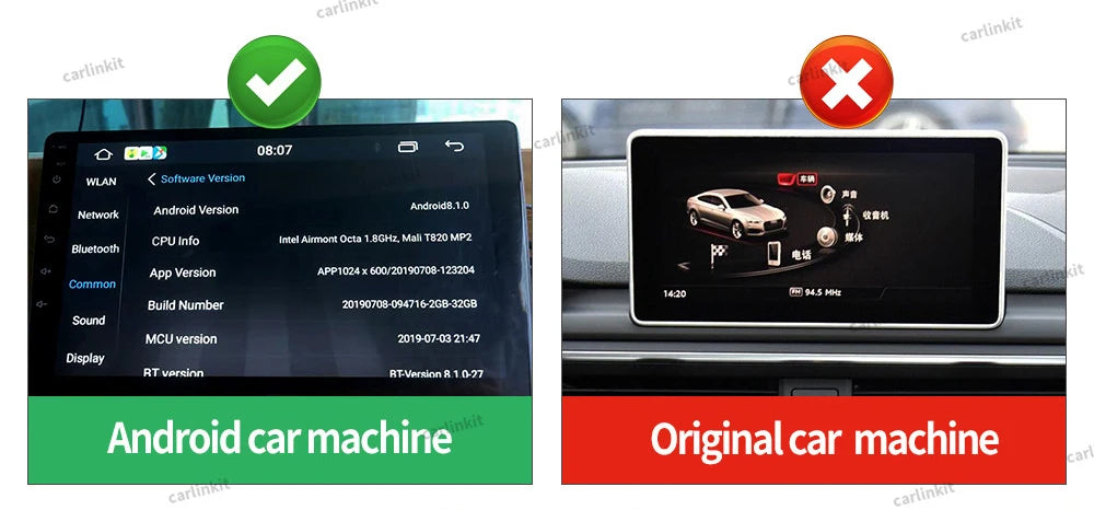 CarlinKit Wired or Wireless CarPlay Adapter USB Android Auto Dongle for Android Car Multimedia Mirrorlink Waze Spotify Autokit