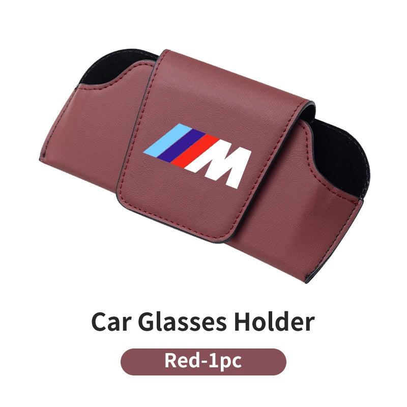 حافظة تخزين واقية من الشمس للسيارة مع مشبك نظارات شمسية لسيارة BMW E46 E90 E60 F30 F10 E39 E36 F20 E87 E70 E91 E30 G60