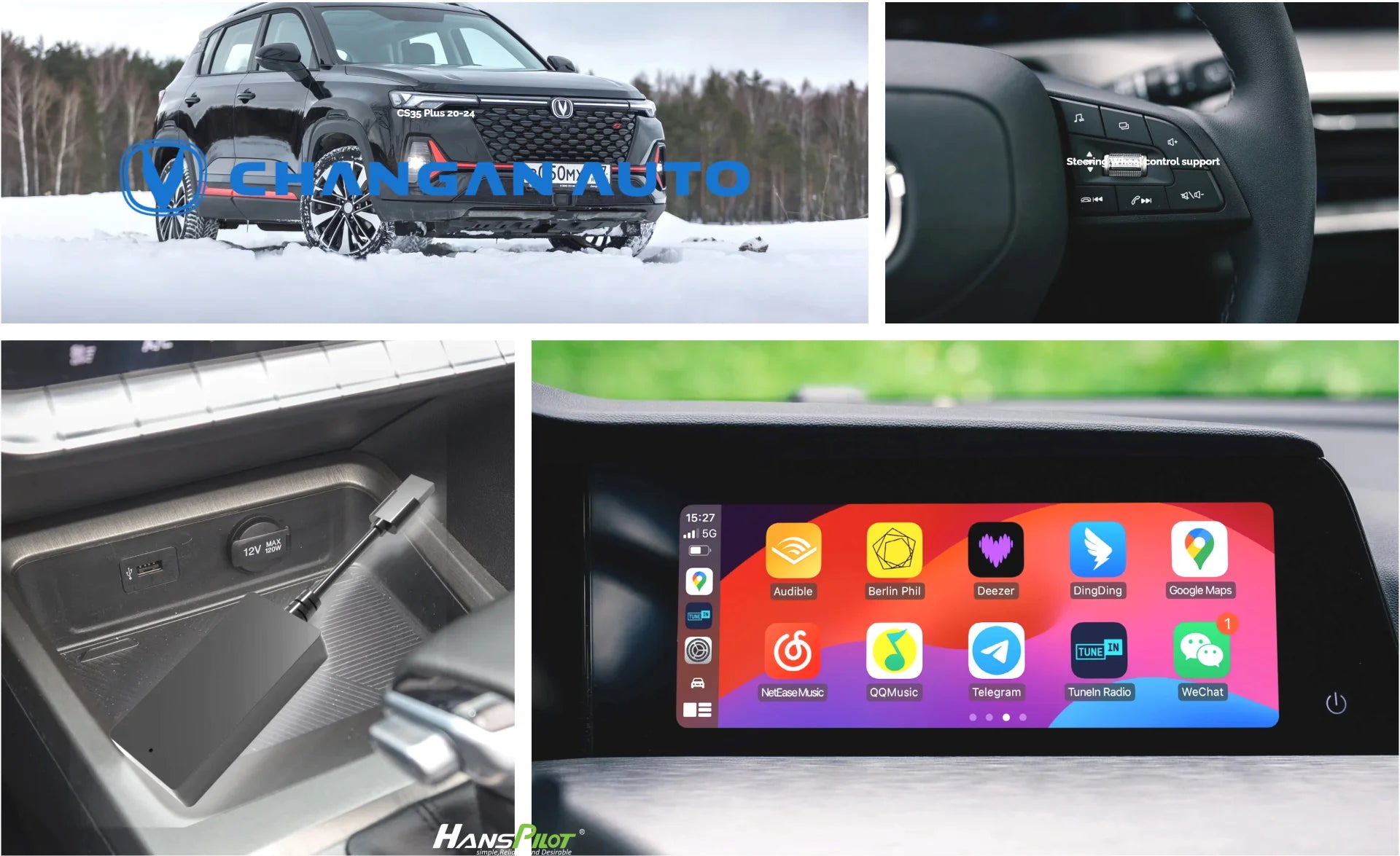 NCP0036 NCP0039 Changan CS35 plus، Hunter، Alsvin carbitlink محول اتصال سهل التحويل إلى CarPlay وAndroid Auto