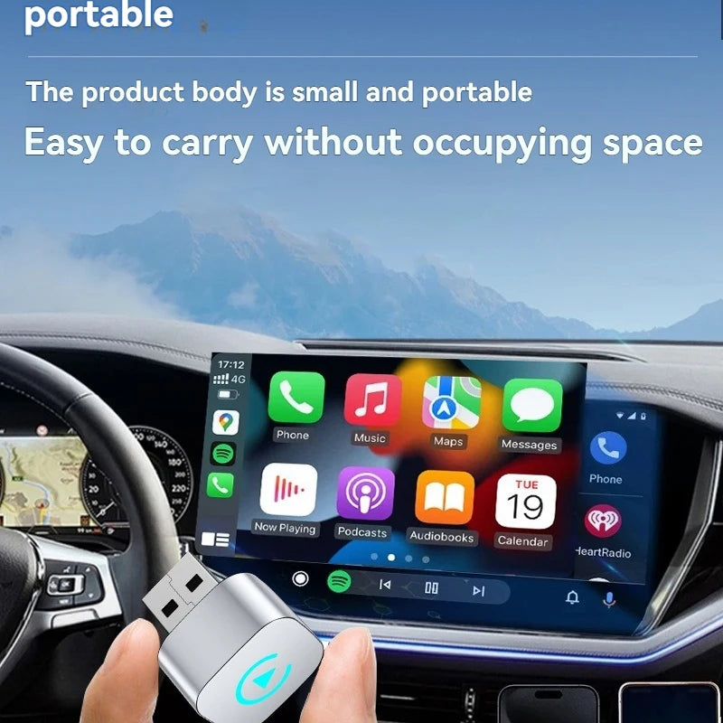 Carplay AI Box Android 13 Original Wired Carplay 2in1 wifi Bluetooth mini Portable Auto Cars Wireless Carplay Android Auto Box