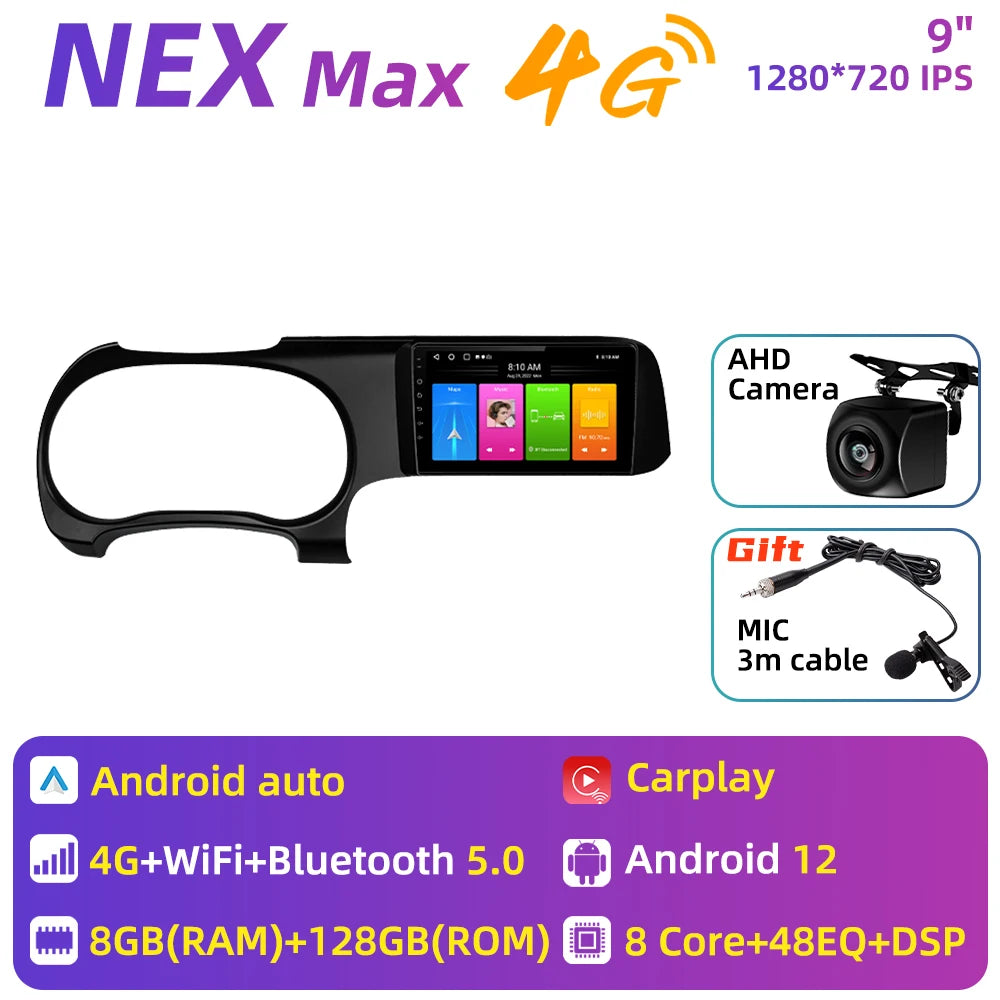 For Hyundai I10 2019 - 2023 Carplay Car Multimedia 2 Din Android Car Stereo Radio Auto Radio GPS Navigation Android Auto WIFI