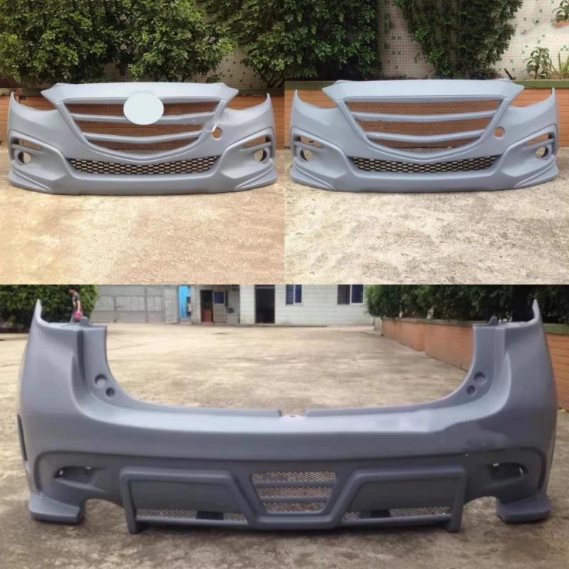 Rear Bumper Front Bumper Grille for Mazda3 Axela 14-19 Hatchback Modified New Style ABS Material Unpainted Car Body Kit