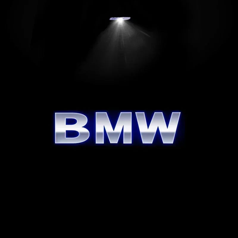 2 قطعة من مصابيح الترحيب بباب السيارة بشعار LED مع إسقاط ليزر لسيارات BMW 50th E63 E64 F60 F32 F33 F36 F82 F83 وملحقاتها