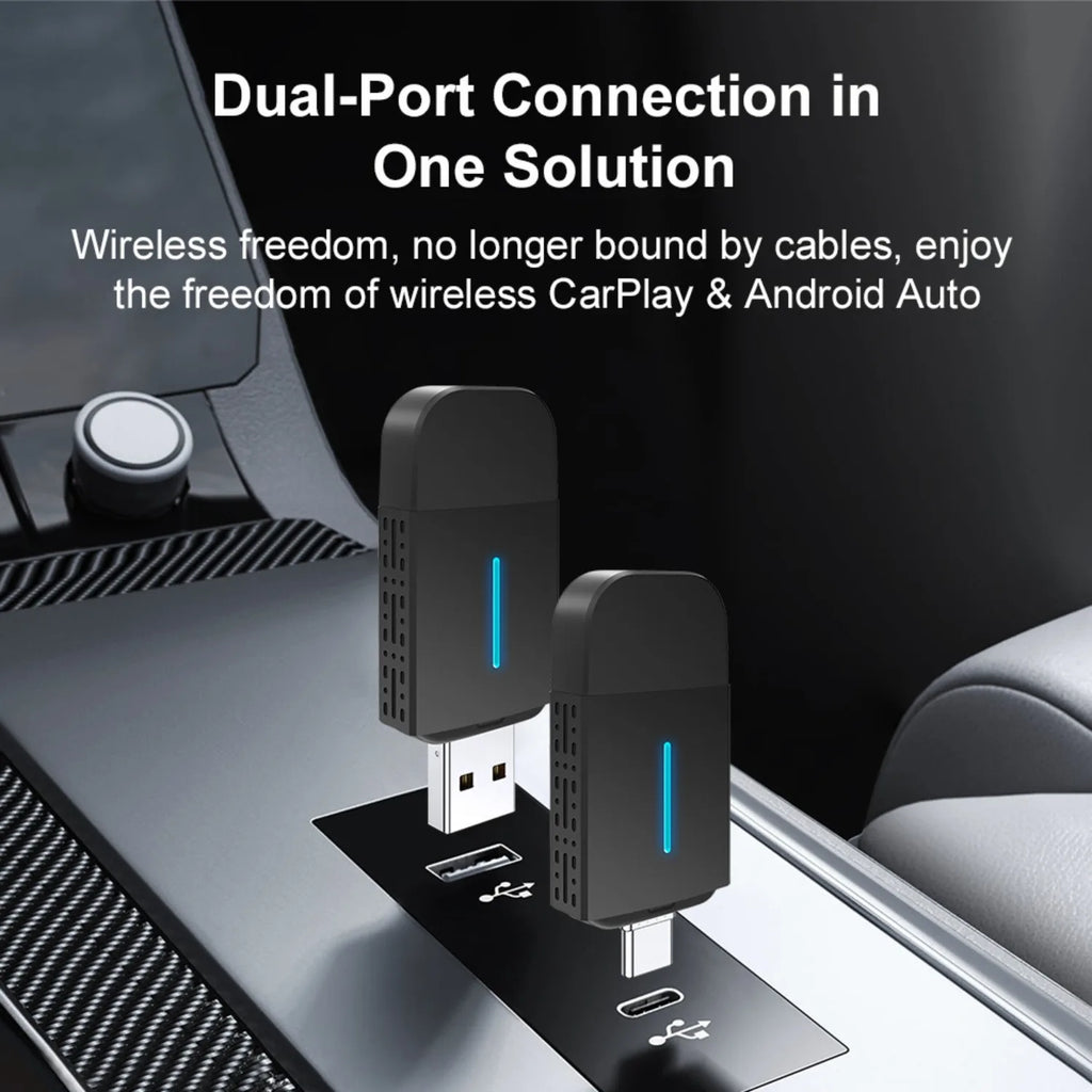 Car Wired To Wireless Carplay Box Car Interconnection Box Car Adapter Wireless Carplay Box Plug and Play