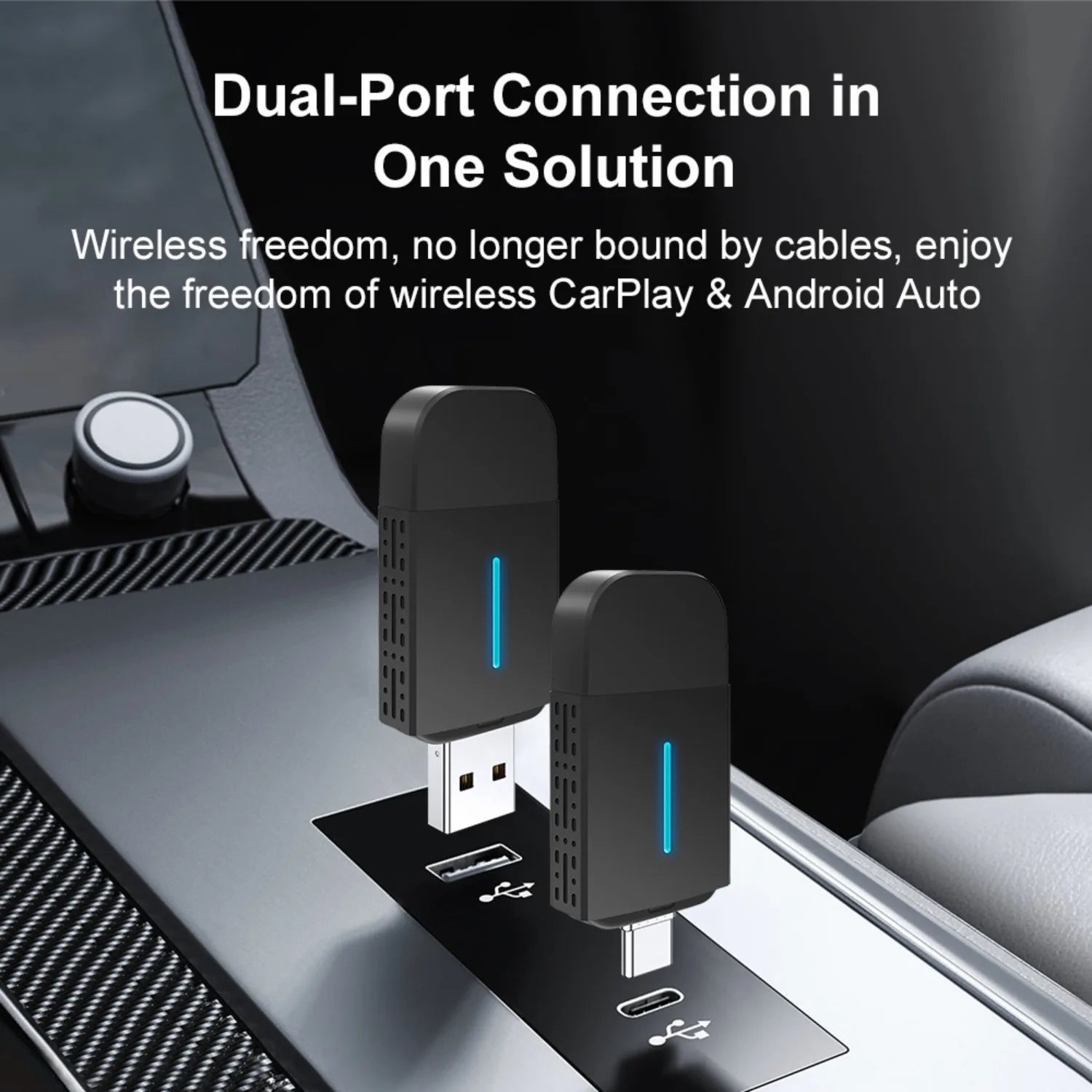 Car Wired To Wireless Carplay Box Car Interconnection Box Car Adapter Wireless Carplay Box Plug and Play