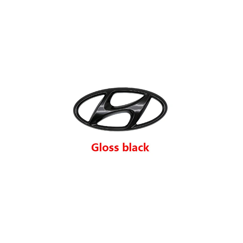 ABS Hyundai Car Logo Front Grille Decoration Sticker Accessories For Tucson I40 ix25 ix35 Emblem Accent Elantra Santa fe Sonata
