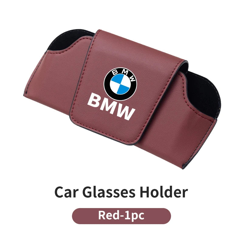 حافظة تخزين واقية من الشمس للسيارة مع مشبك نظارات شمسية لسيارة BMW E46 E90 E60 F30 F10 E39 E36 F20 E87 E70 E91 E30 G60