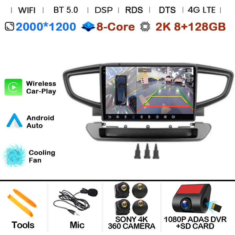 Android 15 For Hyundai IONIQ 2016 2017 2018 2019 2020 Multimedia Navigation GPS Autoradio Player Screen TV Car Radio No 2Din DVD