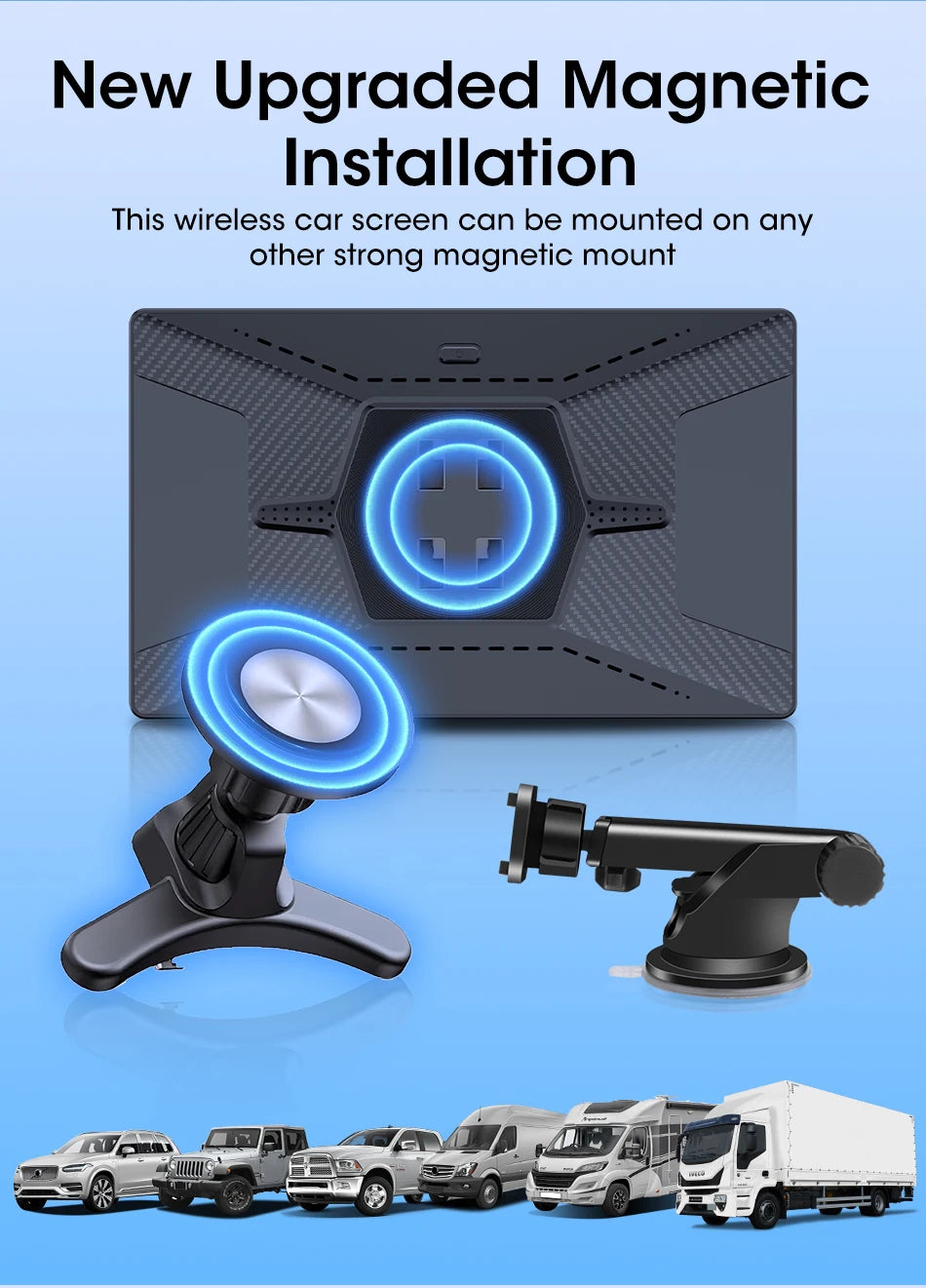 New 7/8/9" Carplay Screen for Car Vertical Screen Car Radio Wireless Carplay Android Auto Multimedia Video Player Car Monitors
