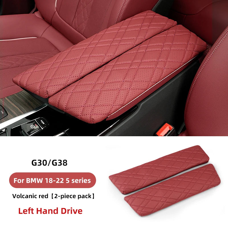 وسادة صندوق مسند ذراع السيارة لسيارات BMW G30 G38 G32 6GT 2018-2023 غطاء صندوق مسند الذراع المركزي للسيارة حصيرة حماية ملحق التصميم الداخلي
