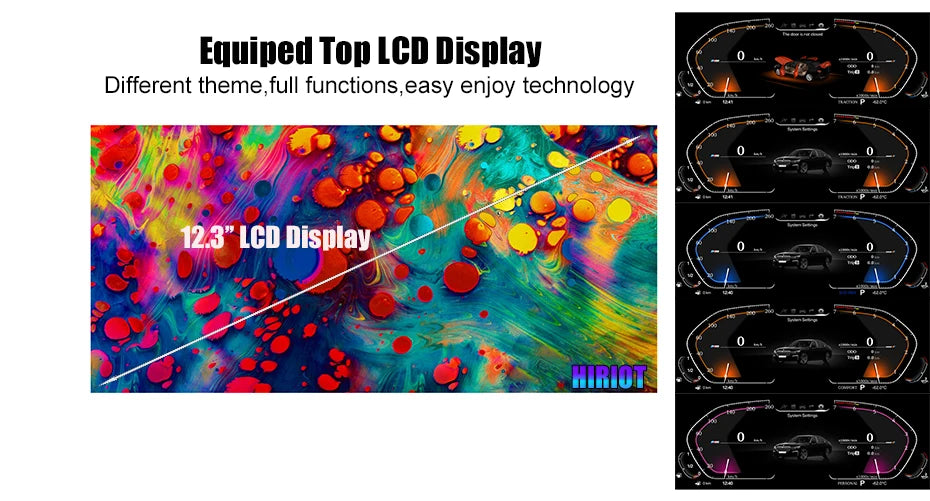 عداد السرعة بشاشة LCD مقاس 12.3 بوصة يعمل بنظام Linux لسيارة BMW الفئة السابعة E66 E65 745 750 760، لوحة عدادات رقمية، لوحة القيادة، التوصيل والتشغيل