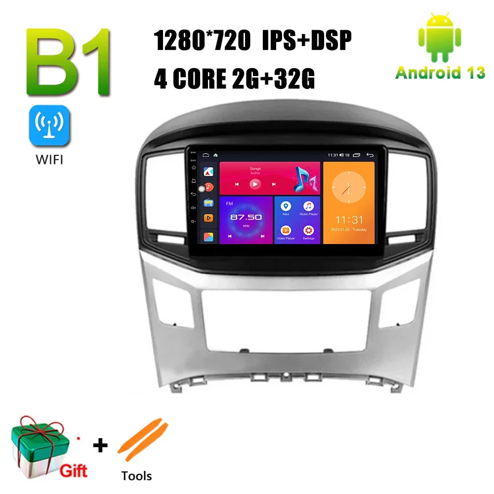 For Hyundai H1 II 2 TQ 2015 - 2021 Car Radio Multimedia Video Player Navigation Android 4G   Carplay Display Camera Monitor