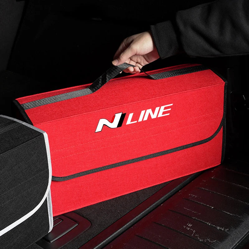 Car Storage Bag Folding Travel Tidying Box Trunk Tools Case For Hyundai Kona Tucson I10 I20 I30 I40 Getz IX35 Venue Accent Ioniq