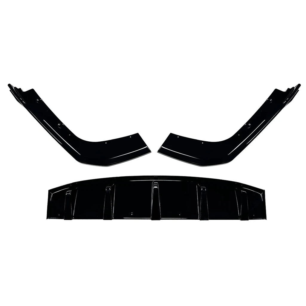 Carbon Fiber Style/Gloss Black Car Rear Bumper Diffuser Lip Spoiler For KIA Stinger 2018 2019 2020 2021 Rear Diffuser Body Kit