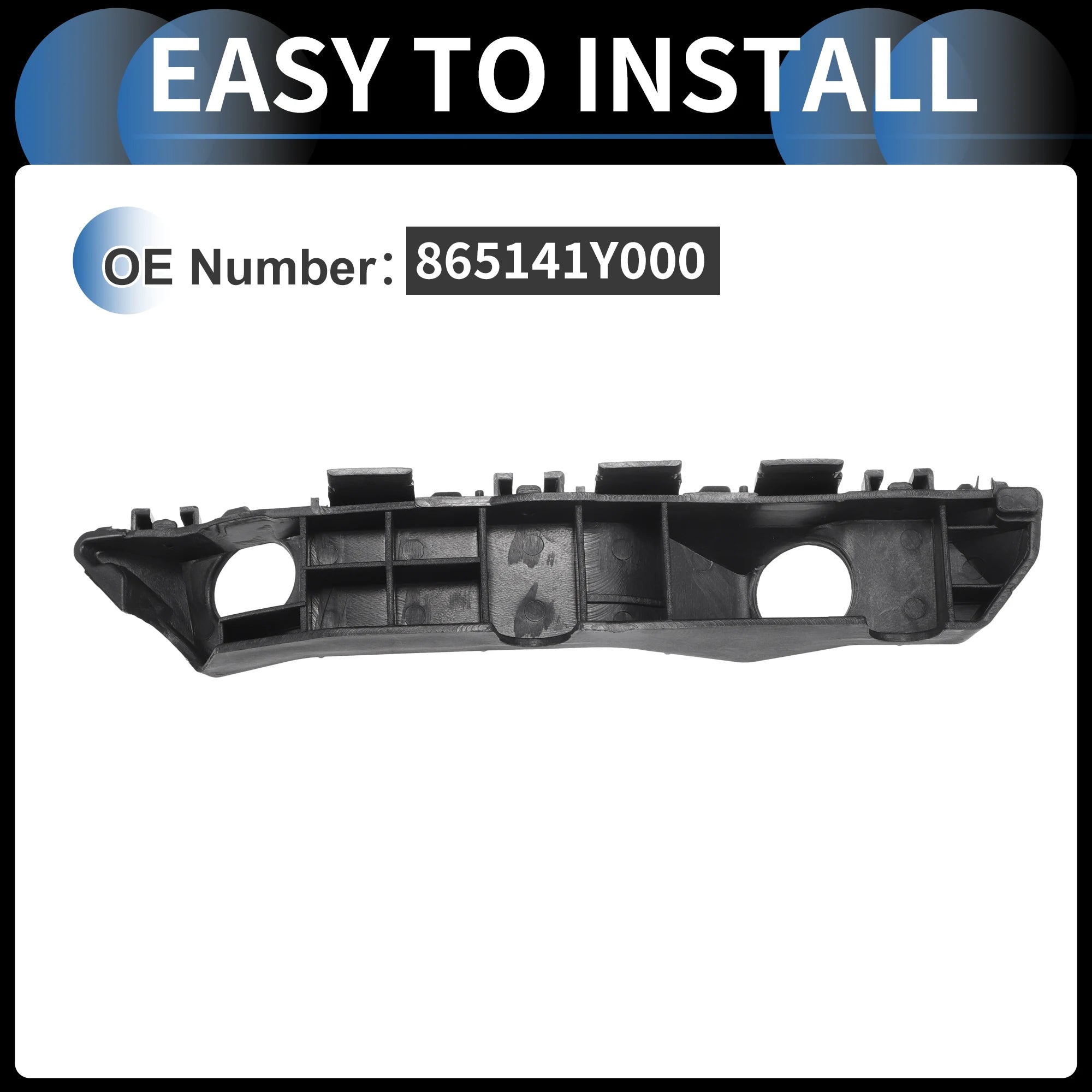 UXCELL Bumper Support Bracket Left Right Side Front Bumper Retainer for Kia Picanto 2012 865131Y000 865141Y000