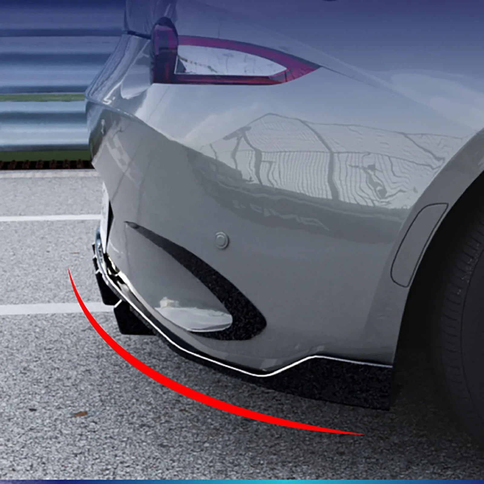 Car Rear Bumper Diffuser Lip ABS Boot Spoiler Splitter For Mazda MX-5 MX5 Miata ND 2016-2025 Carbon Fiber Look/Black Bumper Trim