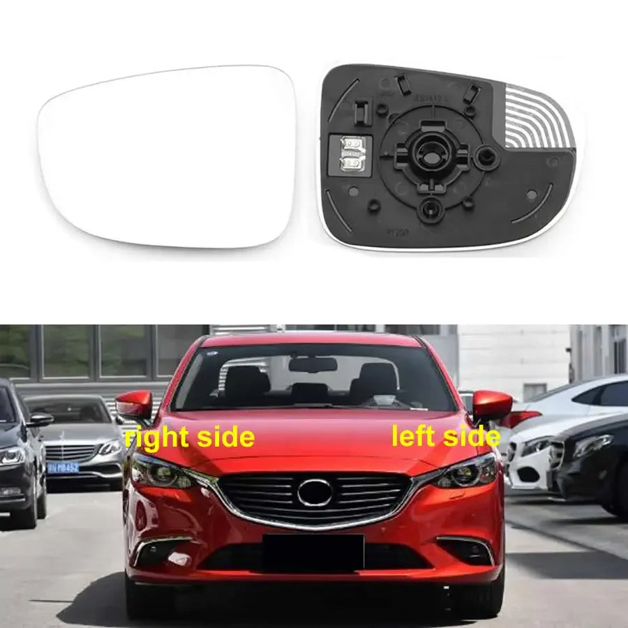 Car Mirrors For Mazda 6 Atenza 2017 2018 2019-2021 Car Accessories Side Mirrors  Lens Rearview Mirror Lenses Glass with Heating