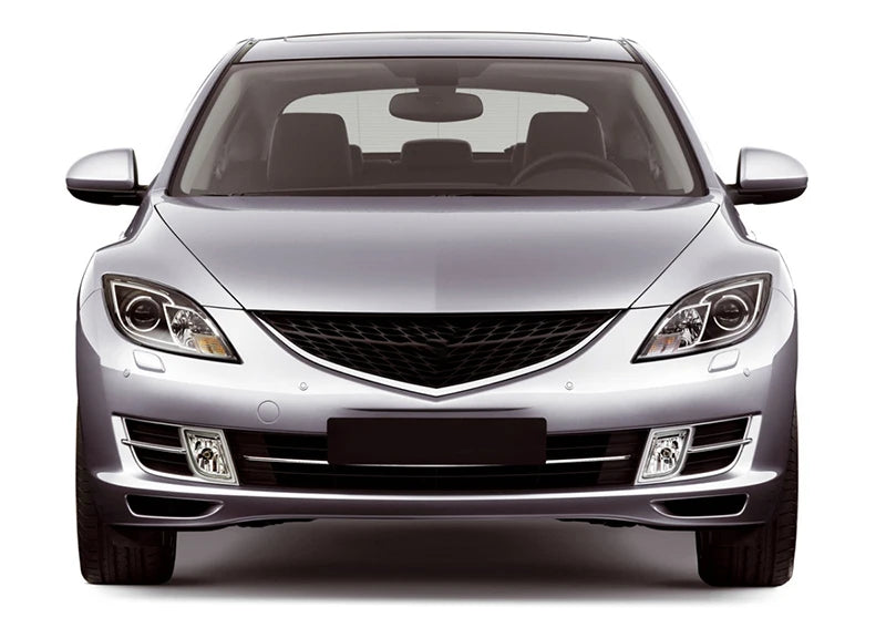 Front Bumper Fog Light No Bulb Lamp Cover With Chrome Grille Grill Frame For mazda 6 atenza 2008-2012 GV7D-51-680 GV7D-51-690