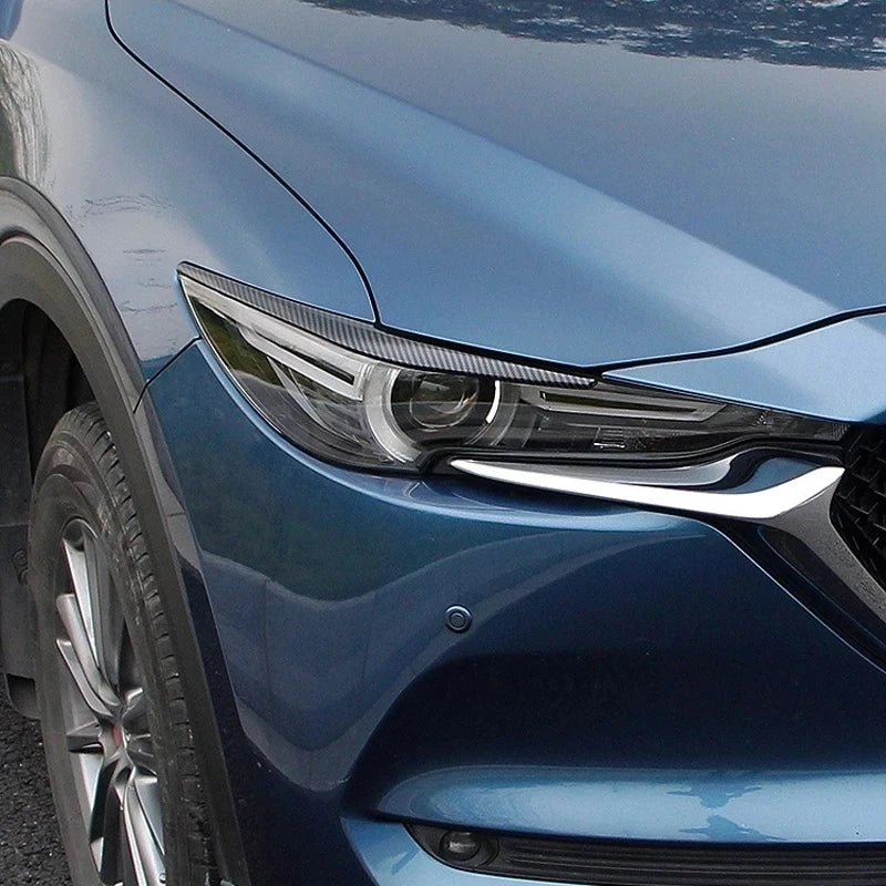 Exterior Accessories For Mazda CX5 CX-5 KF CX8 CX-8 2017-2022 2023 Headlights Eyebrow Eyelids Chrome Cover Trim Headlamp Cover