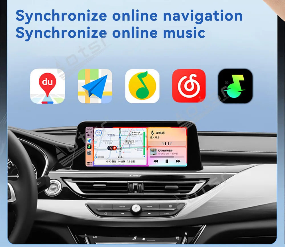 The Car Accessories Modification of Carplay USB Stereo Radio Wireless Plug and Play Compatible with Most Cars