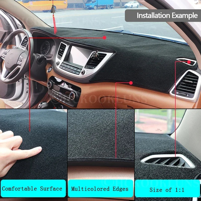 Anti-Slip Mat Dashboard Cover Carpet Sunshade Dashmat Accessories for Mazda 6 2008~2013 Atenza 2009 2010 2011 2012