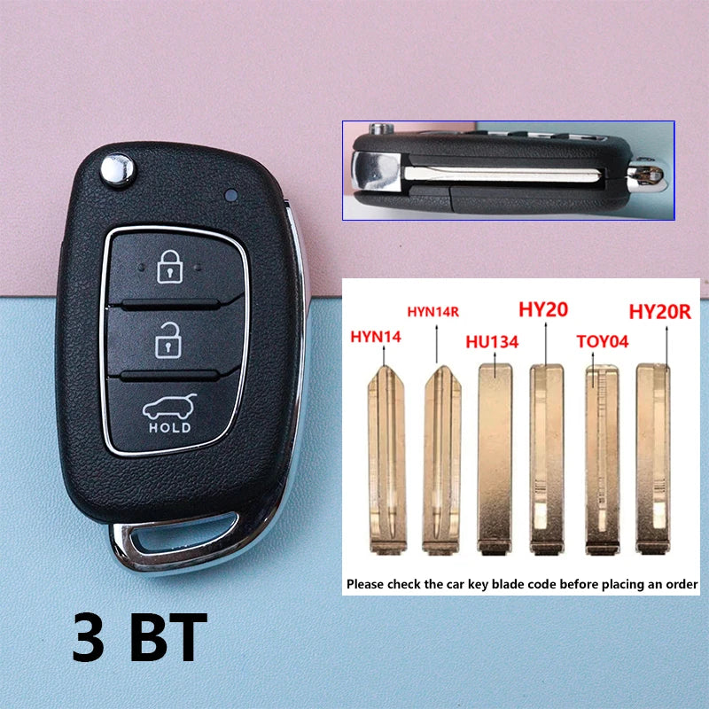 Car Key Shell Case for Hyundai Santa Fe Creta Kona Tucson I10 Sonata I40 Elantra I20 Elantra Verna Solaris IX25 IX35 IX45 HB20