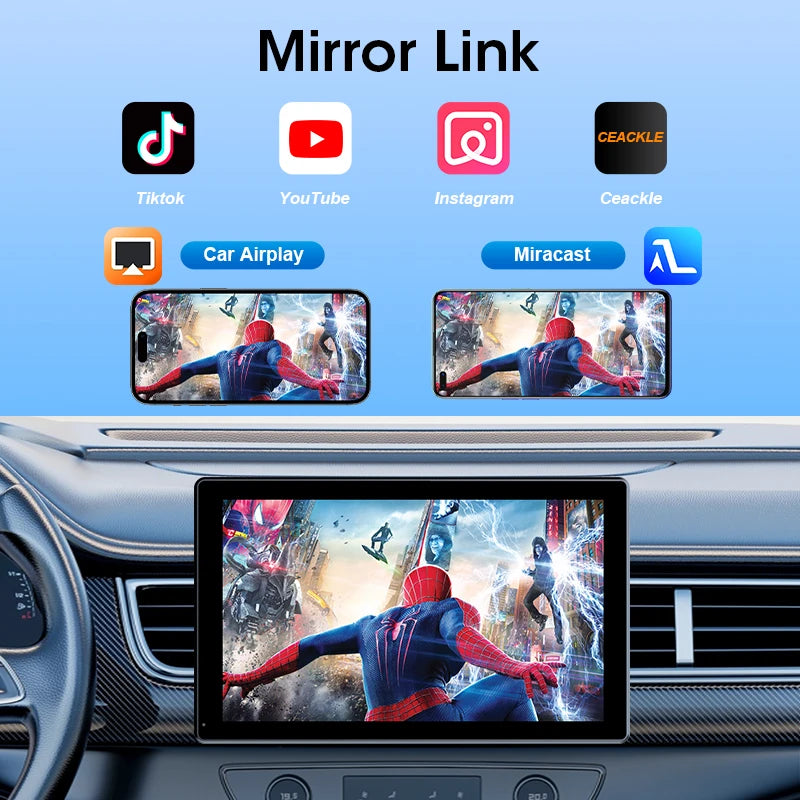 New 7/8/9" Carplay Screen for Car Vertical Screen Car Radio Wireless Carplay Android Auto Multimedia Video Player Car Monitors