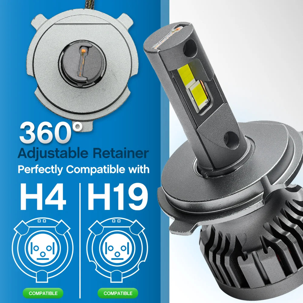For Hyundai I10 2019+ I20 2020+ Staria 2022+ HB20 2019+ Solaris Accent 2020+ Upgraded H19 LED Hi/Lo Headlight Conversion Kits