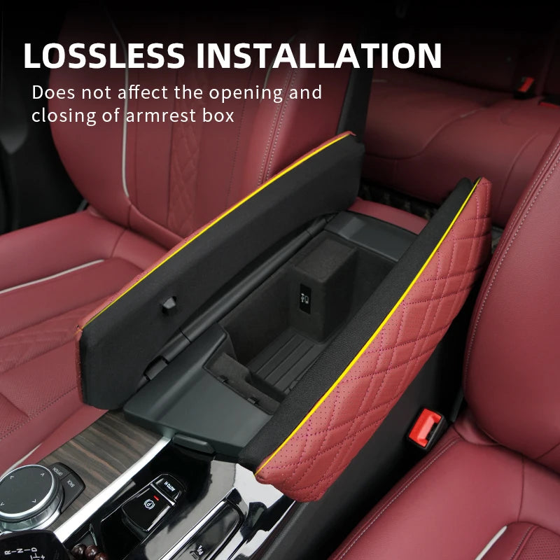 وسادة صندوق مسند ذراع السيارة لسيارات BMW G30 G38 G32 6GT 2018-2023 غطاء صندوق مسند الذراع المركزي للسيارة حصيرة حماية ملحق التصميم الداخلي