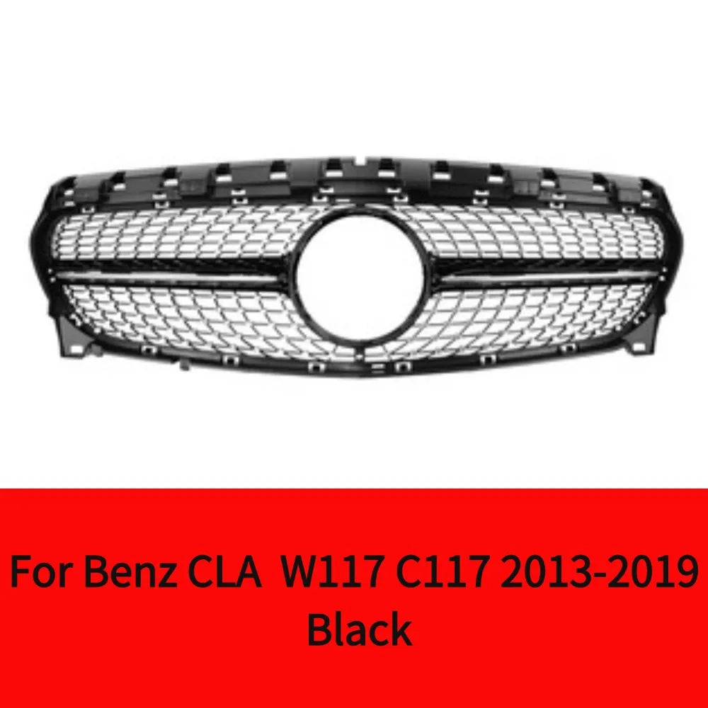 شبكة أمامية بتصميم ماسي لسيارة مرسيدس بنز CLA W117 C117 220 260 180 200 GT ملحقات ضبط شبكة السباق 2013 - 2019