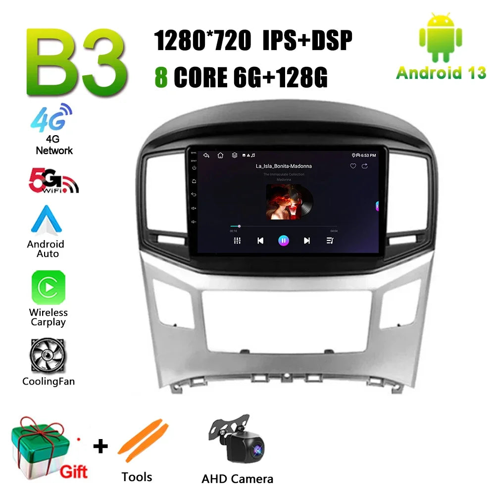 For Hyundai H1 II 2 TQ 2015 - 2021 Car Radio Multimedia Video Player Navigation Android 4G   Carplay Display Camera Monitor