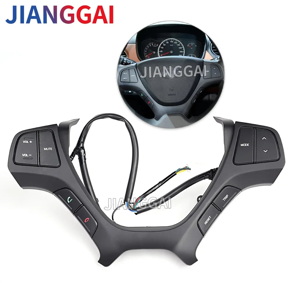 Car Steering Wheel Switch For Hyundai i10 2014 2015 2016 2017 Steering Wheel Audio Control Buttons Accessories